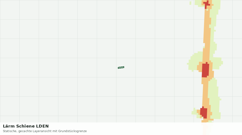 Statische Kartenansicht: Lärm Schiene LDEN