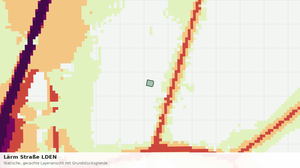 Statische Kartenansicht: Lärm Straße LDEN
