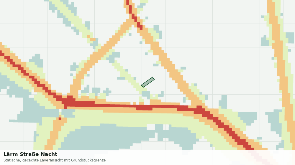 Statische Kartenansicht: Lärm Straße Nacht
