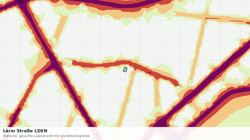 Statische Kartenansicht: Lärm Straße LDEN