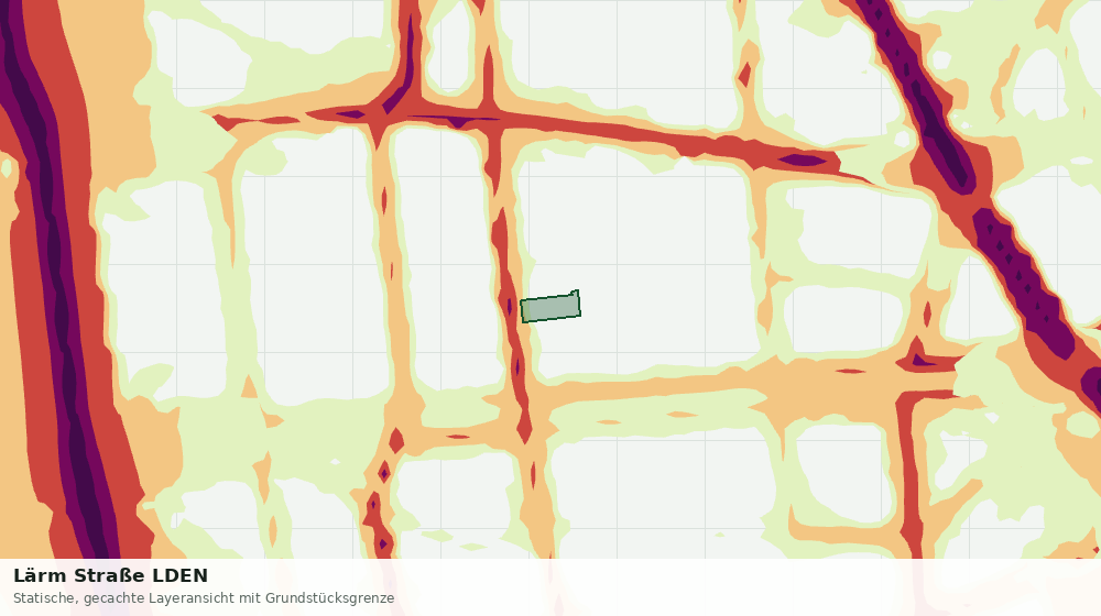 Statische Kartenansicht: Lärm Straße LDEN