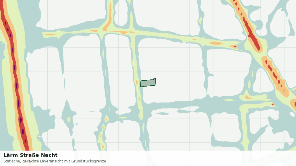 Statische Kartenansicht: Lärm Straße Nacht