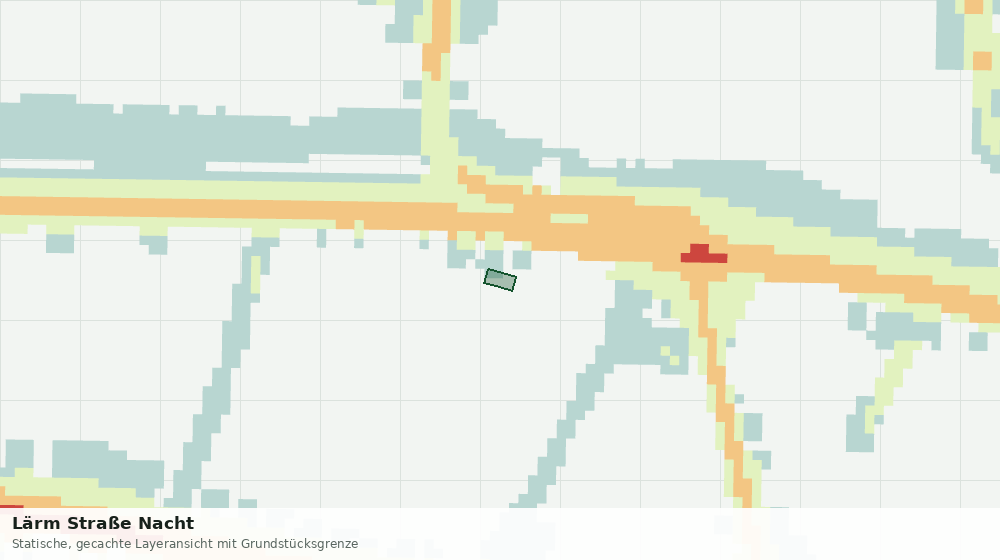 Statische Kartenansicht: Lärm Straße Nacht