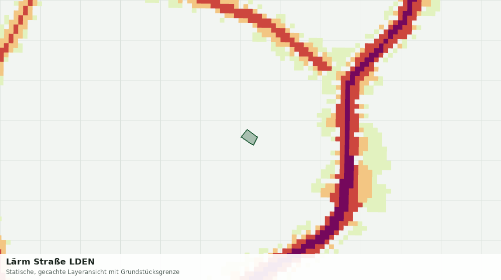 Statische Kartenansicht: Lärm Straße LDEN
