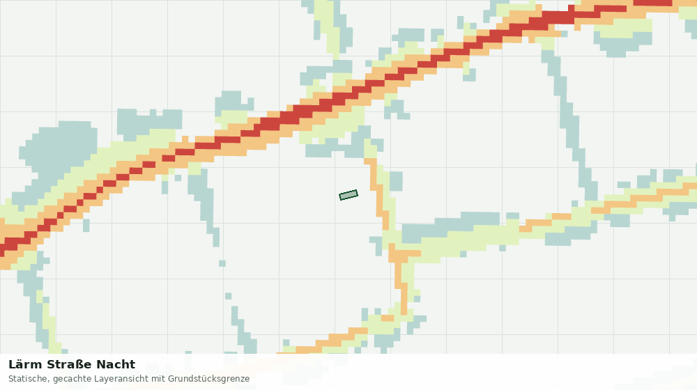 Statische Kartenansicht: Lärm Straße Nacht