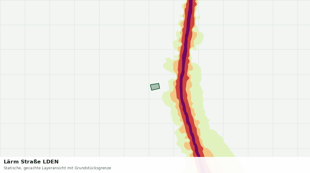Statische Kartenansicht: Lärm Straße LDEN
