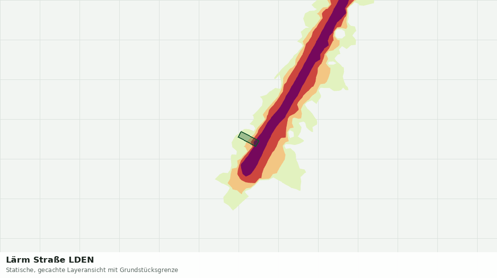 Statische Kartenansicht: Lärm Straße LDEN