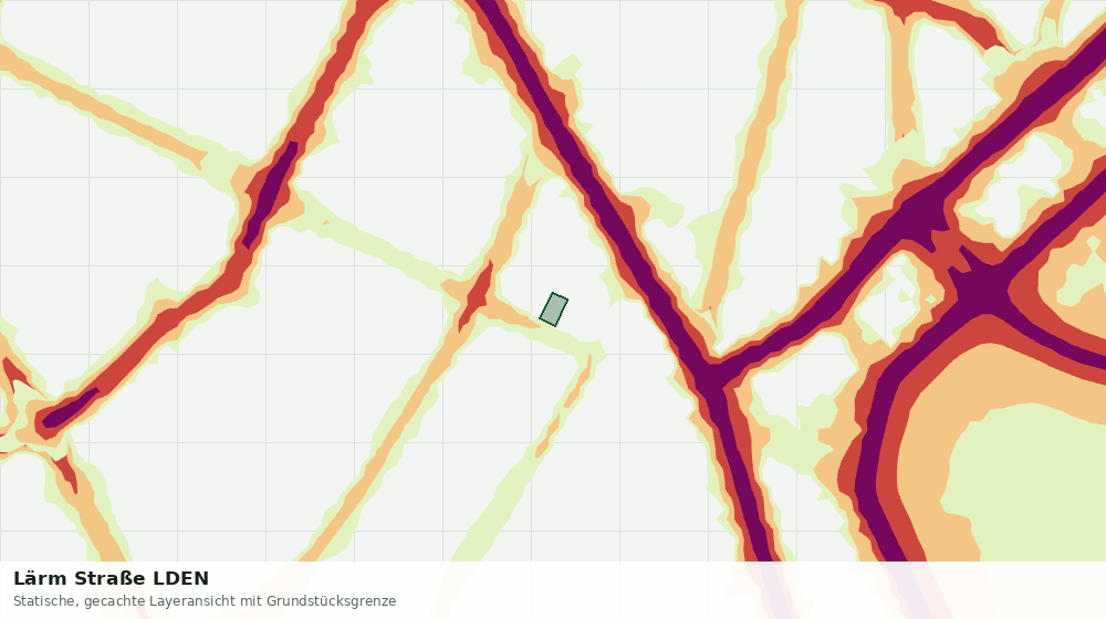 Statische Kartenansicht: Lärm Straße LDEN