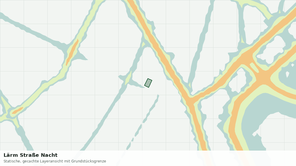 Statische Kartenansicht: Lärm Straße Nacht