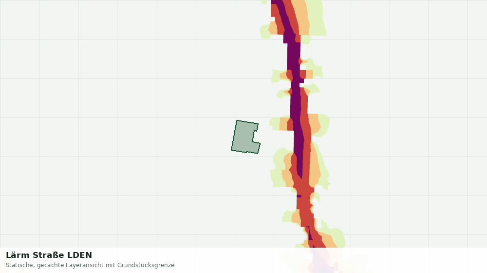 Statische Kartenansicht: Lärm Straße LDEN