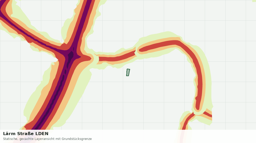 Statische Kartenansicht: Lärm Straße LDEN