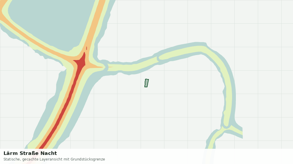 Statische Kartenansicht: Lärm Straße Nacht