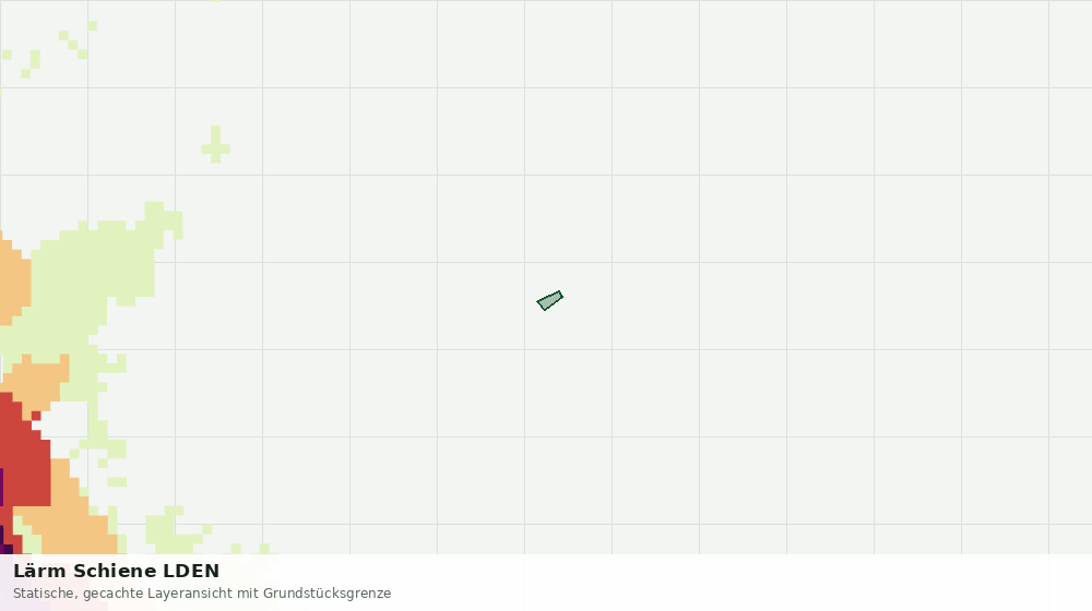 Statische Kartenansicht: Lärm Schiene LDEN