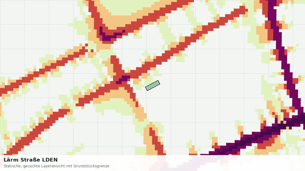 Statische Kartenansicht: Lärm Straße LDEN