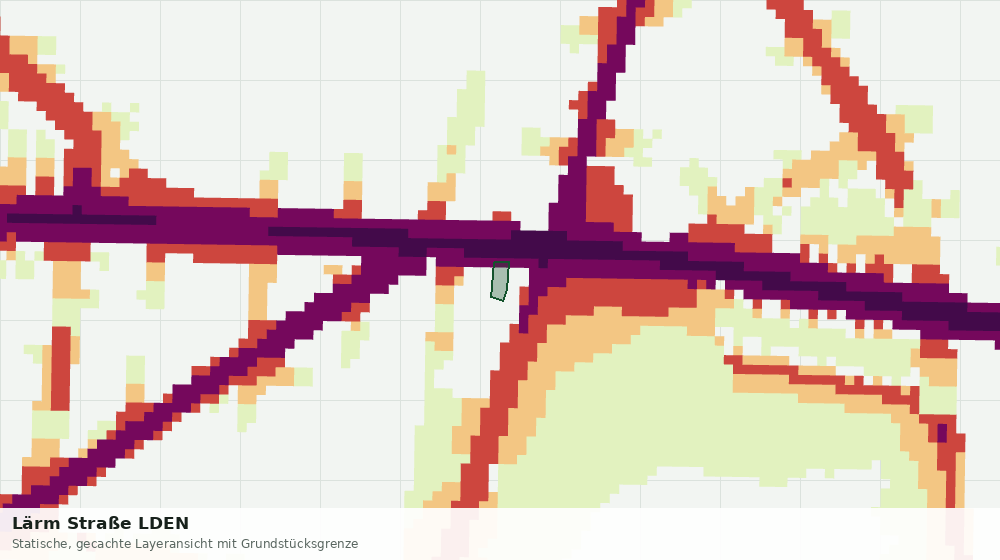 Statische Kartenansicht: Lärm Straße LDEN