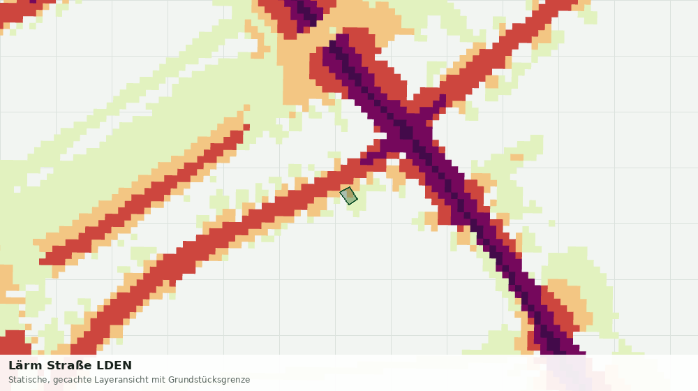 Statische Kartenansicht: Lärm Straße LDEN