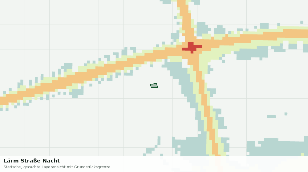 Statische Kartenansicht: Lärm Straße Nacht