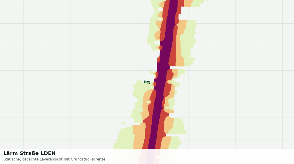 Statische Kartenansicht: Lärm Straße LDEN