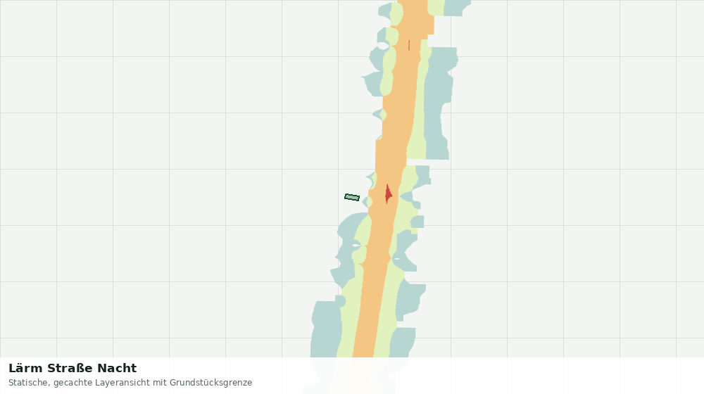 Statische Kartenansicht: Lärm Straße Nacht