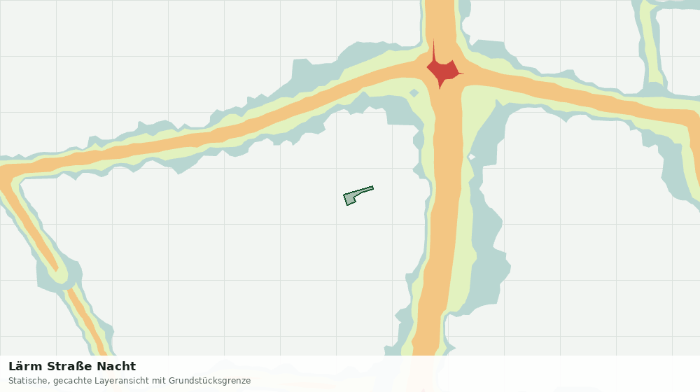Statische Kartenansicht: Lärm Straße Nacht