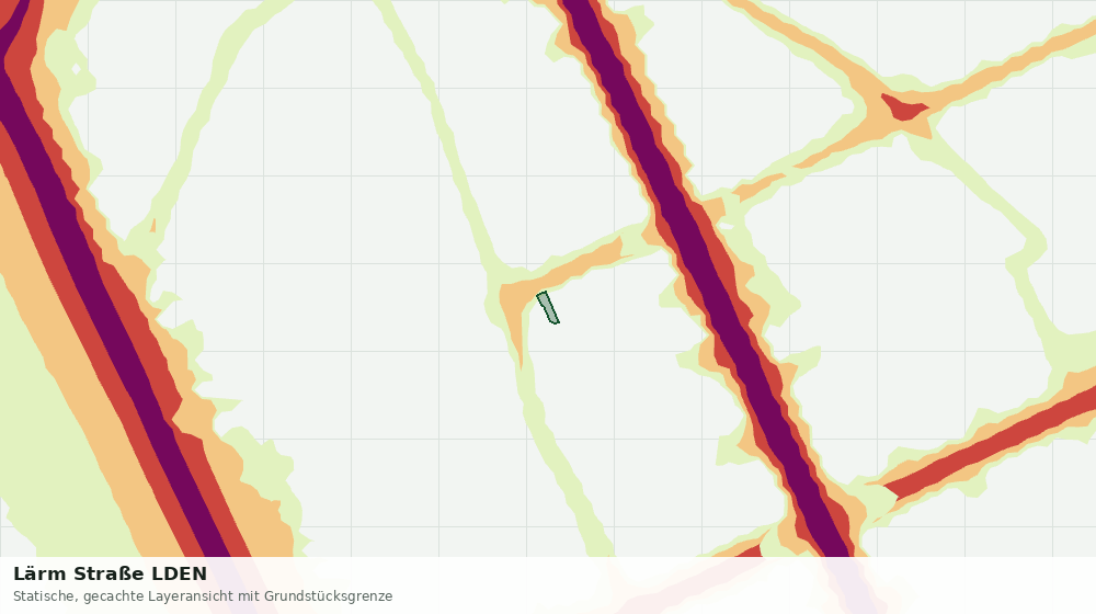 Statische Kartenansicht: Lärm Straße LDEN