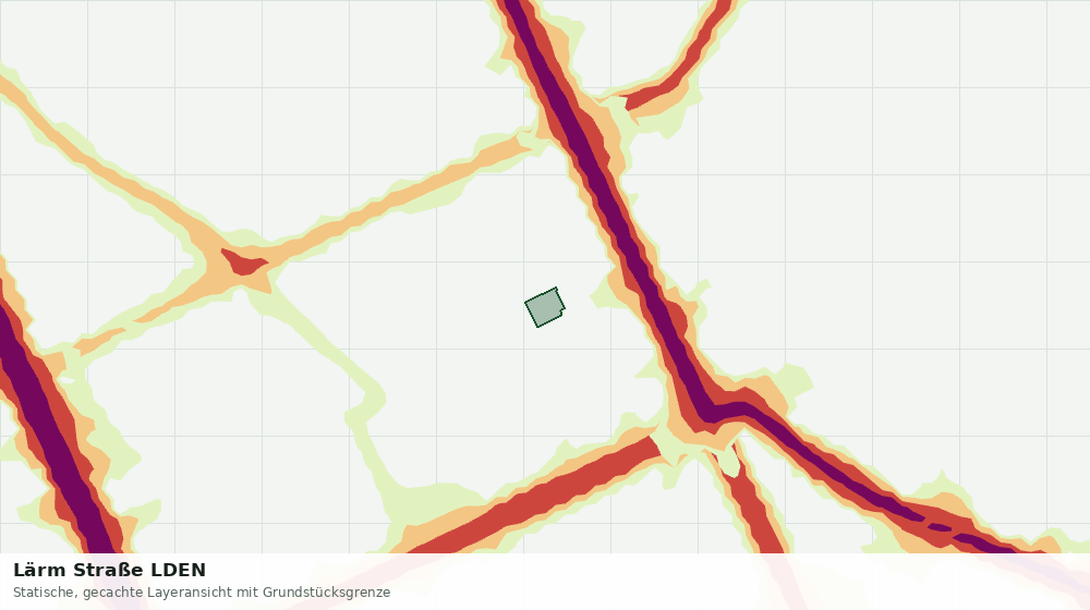 Statische Kartenansicht: Lärm Straße LDEN