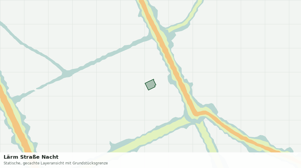 Statische Kartenansicht: Lärm Straße Nacht