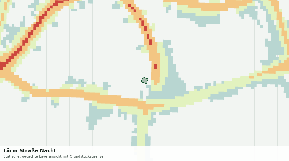 Statische Kartenansicht: Lärm Straße Nacht