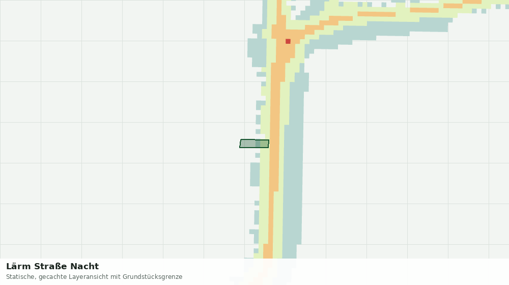 Statische Kartenansicht: Lärm Straße Nacht
