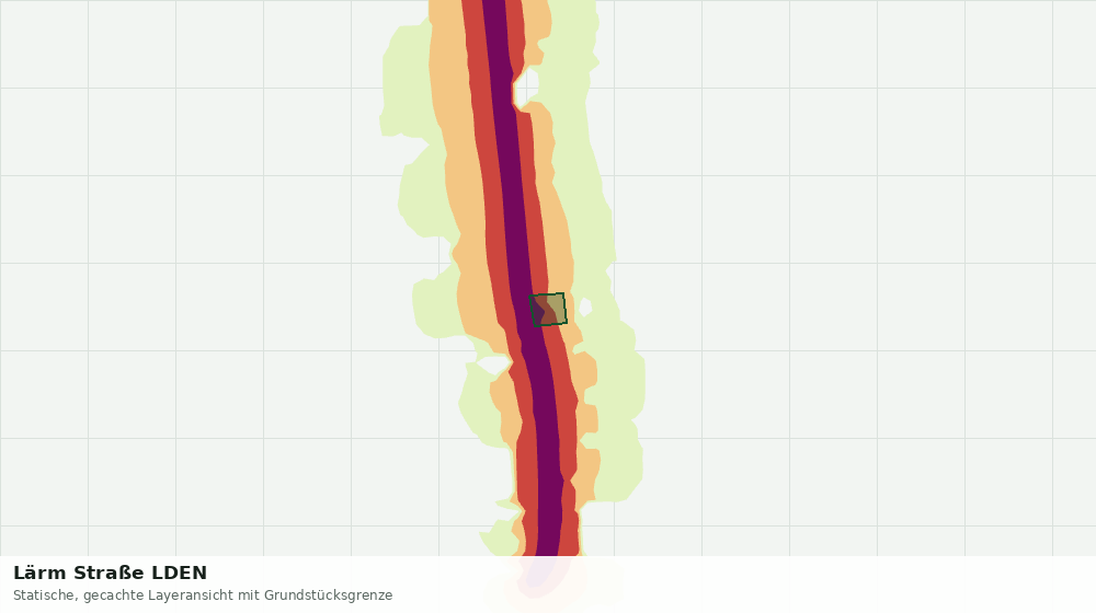 Statische Kartenansicht: Lärm Straße LDEN