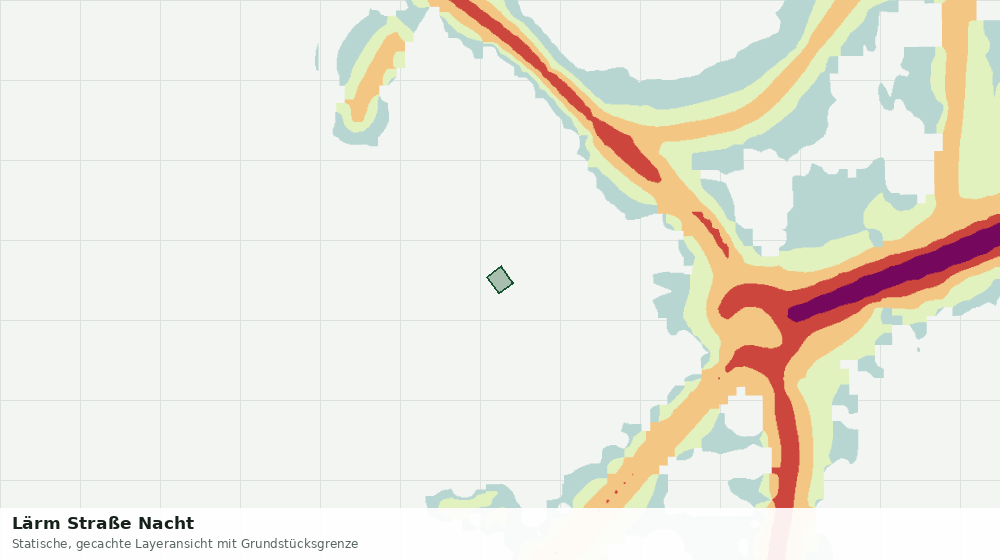 Statische Kartenansicht: Lärm Straße Nacht