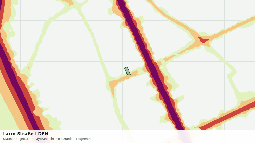 Statische Kartenansicht: Lärm Straße LDEN