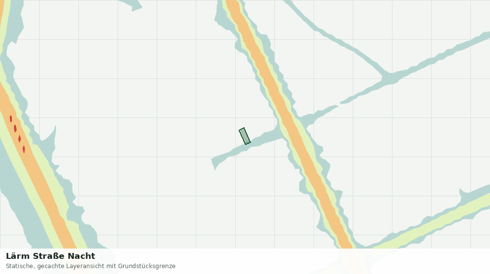 Statische Kartenansicht: Lärm Straße Nacht