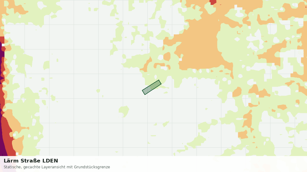 Statische Kartenansicht: Lärm Straße LDEN