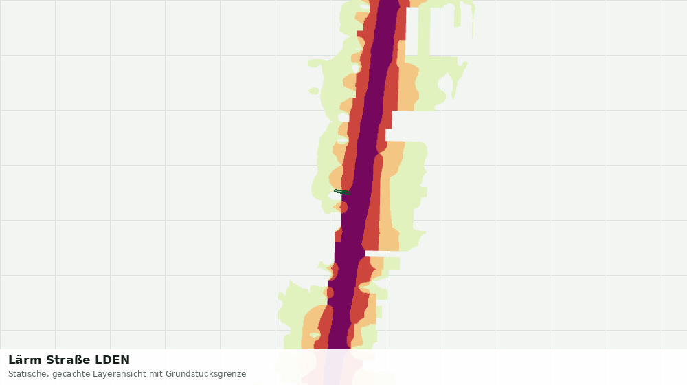Statische Kartenansicht: Lärm Straße LDEN