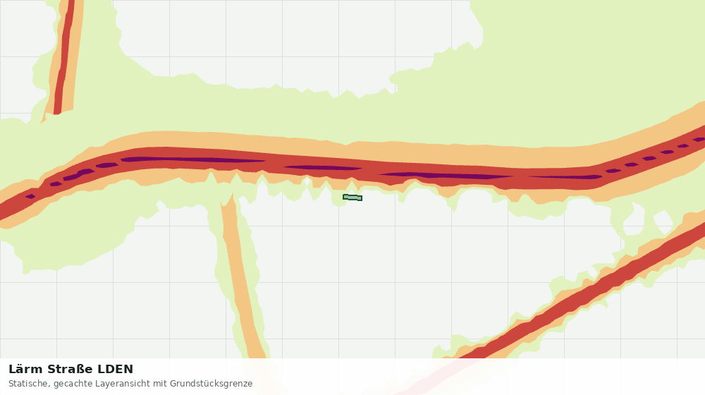 Statische Kartenansicht: Lärm Straße LDEN