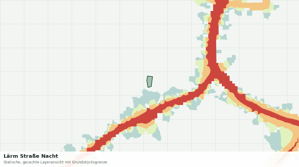 Statische Kartenansicht: Lärm Straße Nacht