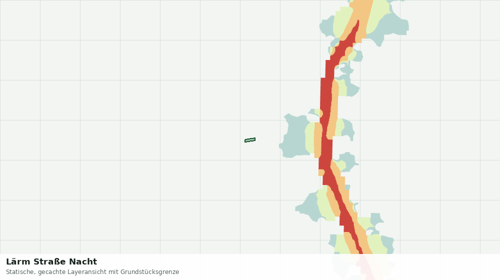 Statische Kartenansicht: Lärm Straße Nacht