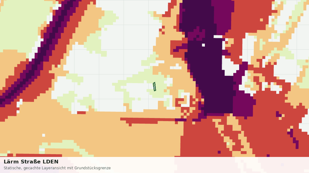 Statische Kartenansicht: Lärm Straße LDEN