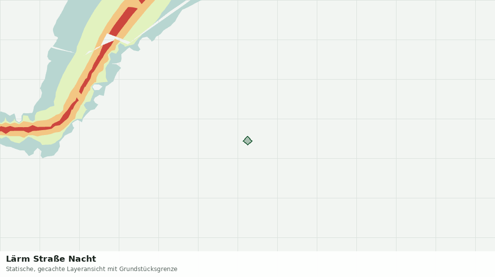 Statische Kartenansicht: Lärm Straße Nacht