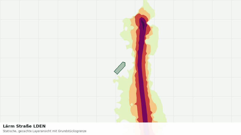 Statische Kartenansicht: Lärm Straße LDEN