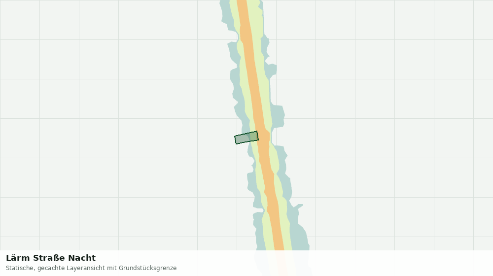 Statische Kartenansicht: Lärm Straße Nacht