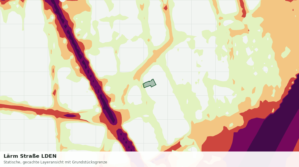 Statische Kartenansicht: Lärm Straße LDEN