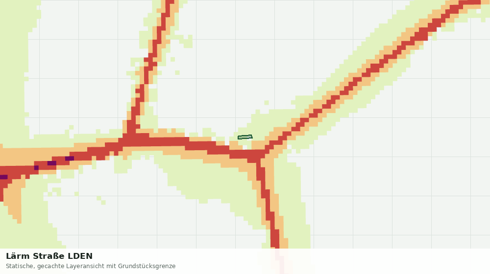 Statische Kartenansicht: Lärm Straße LDEN