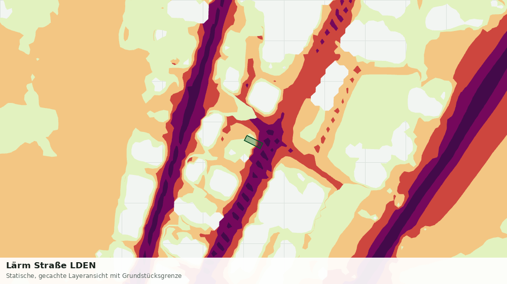 Statische Kartenansicht: Lärm Straße LDEN