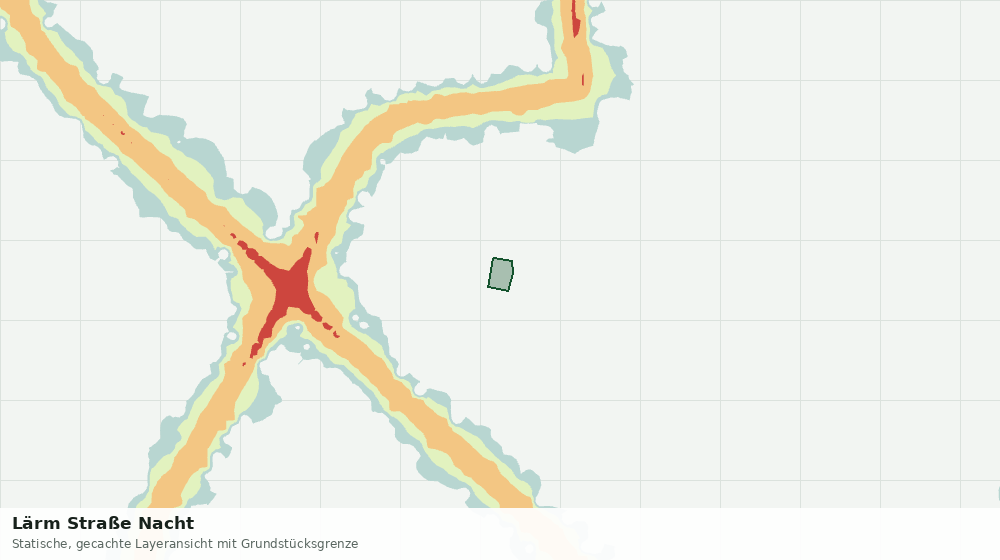 Statische Kartenansicht: Lärm Straße Nacht