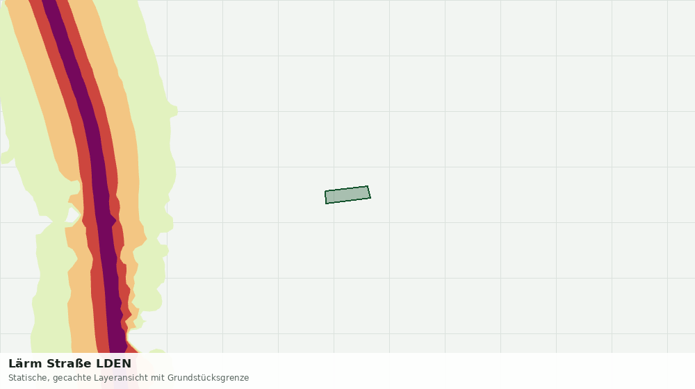 Statische Kartenansicht: Lärm Straße LDEN