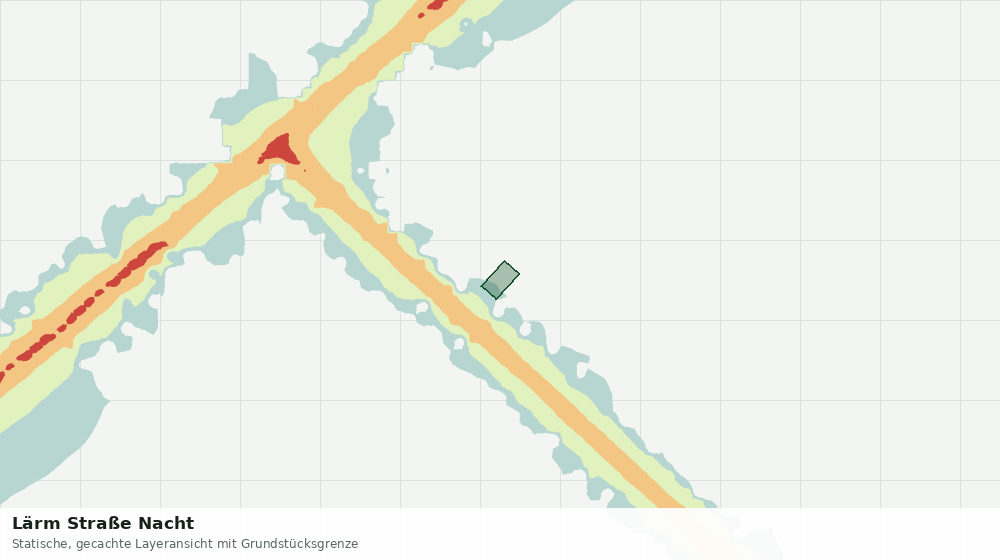 Statische Kartenansicht: Lärm Straße Nacht
