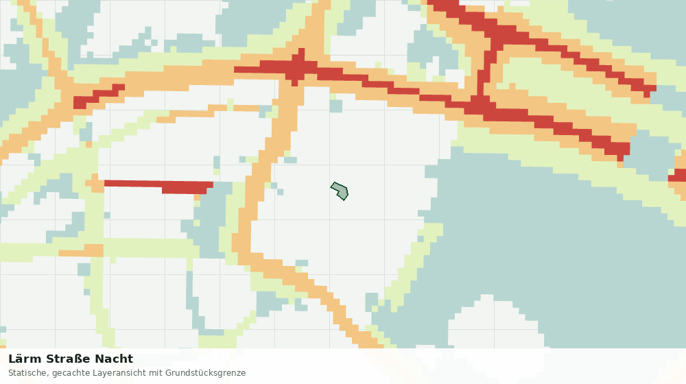 Statische Kartenansicht: Lärm Straße Nacht