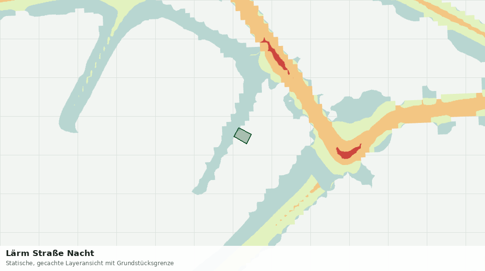 Statische Kartenansicht: Lärm Straße Nacht